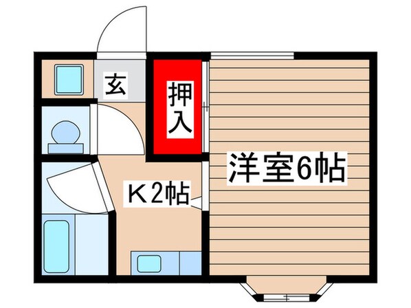 コーポたちばなの物件間取画像